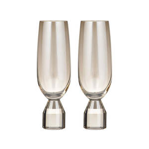 Barware: Ava Champagne Glasses - Champagne (2pc)