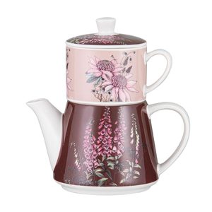 Pink: Secret Garden Tea For One Teapot (470ml) - Pink