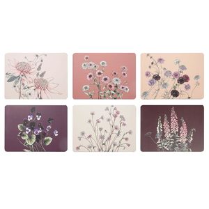 Secret Garden Placemats Set/6 - Pink