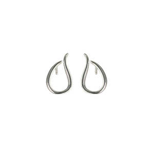 Sterling: Flame Silver Earrings