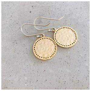 Solice Pitted Gold Earrings