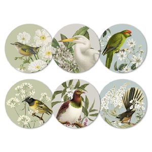 100 New Zealand: Birds & Botanicals Of NZ Placemat Set/6