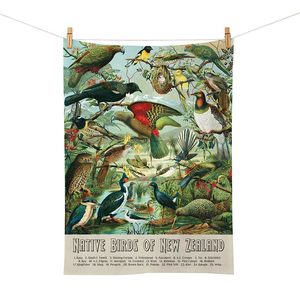 100 New Zealand: NZ Native Birds Tea Towel