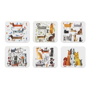 Dogs: Canine Capers Puppers Coaster Set/6