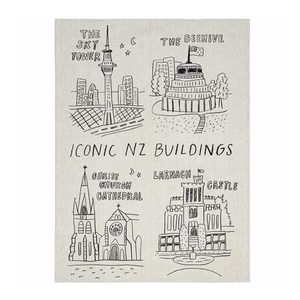 Iconic NZ Buildings Tea Towel