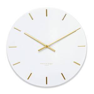 One Six Eight: White Luca Clock (40cm)