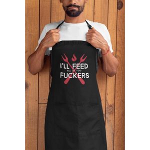 Outdoor Bbq Gifts: I'll Feed All Of You Fuckers Men's Apron