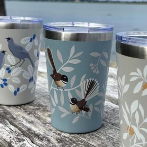 Outdoor Bbq Gifts: Stainless Steel Travel Coffee Cup - Fantail