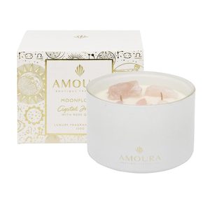 Crystal Infused Fragrant Candle - Moonflower