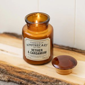Candles Bogo: Apothecary Soy Wax Candle - Vetiver & Cardamom