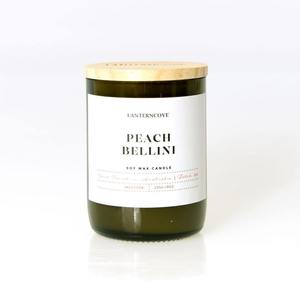 Lantern Cove: Jade Candle – Peach Bellini
