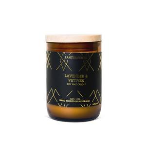 Lantern Cove: Amberesque Candle – Lavender & Vetiver