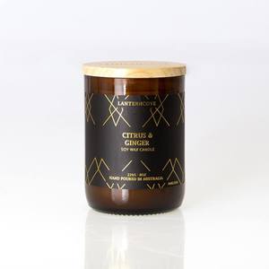 Lantern Cove: Amberesque Candle – Citrus & Ginger