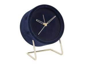 Jumble Sale: Lush Velvet Alarm Clock - Dark Blue