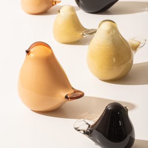 Jumble Sale: Glass Fat Bird Statue