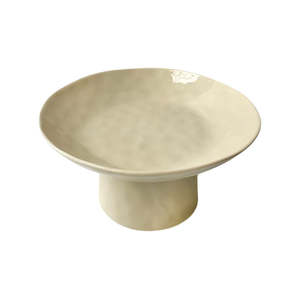Cream Footed Pedestal Bowl