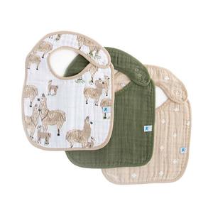 Cotton Muslin Classic Bib 3pk - Llama Llama
