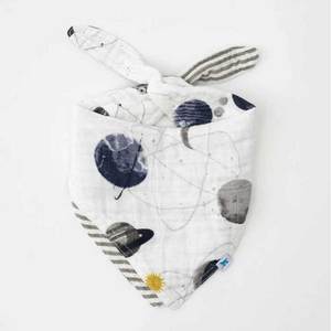 Cotton Muslin Reversible Bandana Bib - Planetary