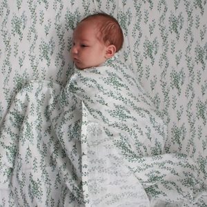 Organic Cotton Muslin Wrap - String Of Pearls
