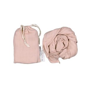 Organic Cotton Muslin Wrap - Dusty Rose