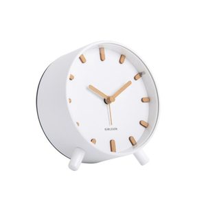 Grace Alarm Clock with Light - White
