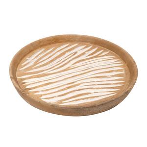 Banyan Home: Luna Wood Carved Tray (30cm)