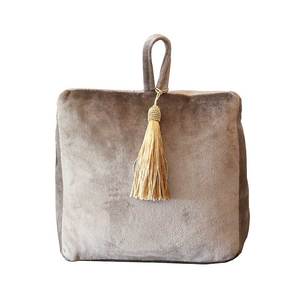 Velvet: Velvet Tassel Door Stop - Champagne