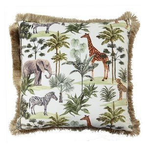 Safari Animal Velvet Cushion (45cm)