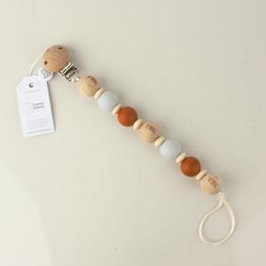 Funny Bunny Kids: Dummy Clip - Grey Rust