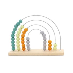 Its All Rainbows: Wooden Rainbow Bead Abacus - Green