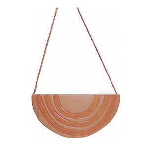 Its All Rainbows: Rainbow Hanging Planter - Terracotta
