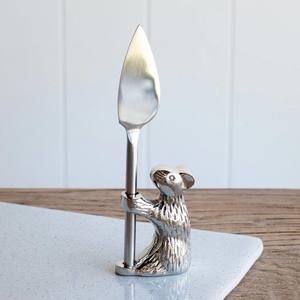 Standing Guard Mouse Cheese Knife
