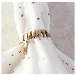 Old Mill Road: Gold Yum Napkin Ring