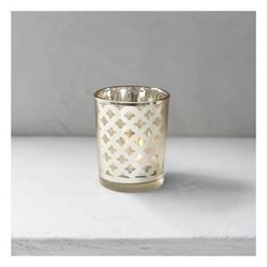 Old Mill Road: Gold Trellis Votive Holder - Small