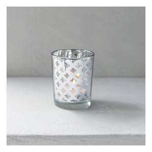 Silver Trellis Votive Holder - Small