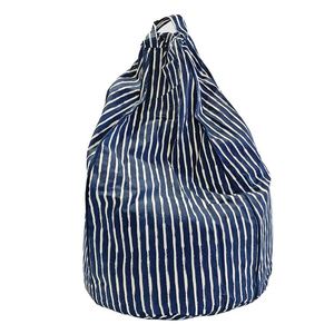Cocoon Couture: Kids Navy Stripe Bean Bag & Liner - Large