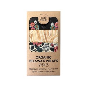 Organic Beeswax Wraps (3pc) - Cottage Garden