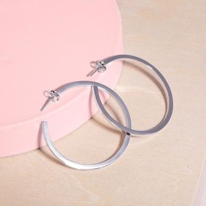 Republic Road: Roundabouts Hoop Earrings - Silver