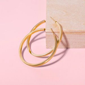 Republic Road: Roundabouts Hoop Earrings - Gold