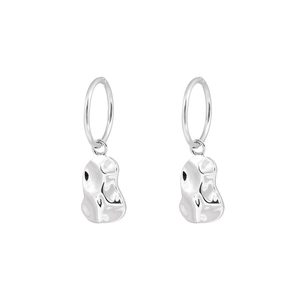 Mini Musing Mirer Sleeper Earrings - Silver