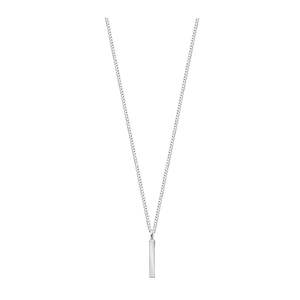 Fine Line Necklace - Silver
