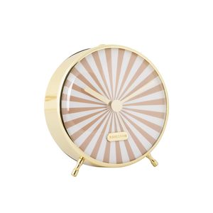 Stripes: Candy Swirl Alarm Clock - Sand Brown
