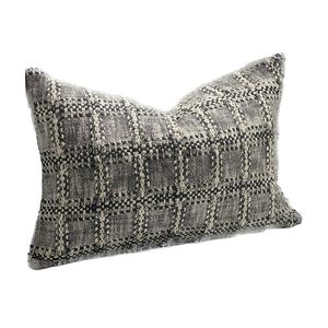 Stripes: Cotton Cushion Cover - Woven Black