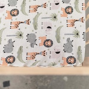 Jungle Safari Fitted Cot Sheet