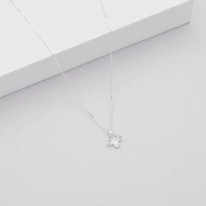 Linda Tahija: Hydrangea Necklace - Silver