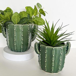 Planters: Green Cactus Planter