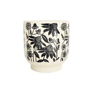 Planters: Black Flower Planter (12.7cm)