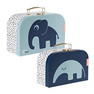 Spots Dots: Deer Friends Suitcase Set – Blue
