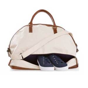 Overnight Bags: Omaha Overnight Bag - Cream