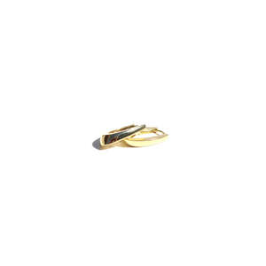 Oval Link Gold Earrings
